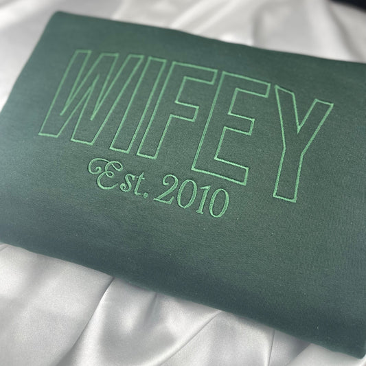 Wifey + Glitter + Est. Year